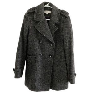Marc New York Women Grey and Black Pattern Coat, Size 8